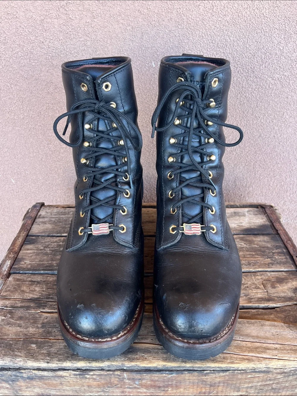 Chippewa 8- inch logger steel toe work boot
